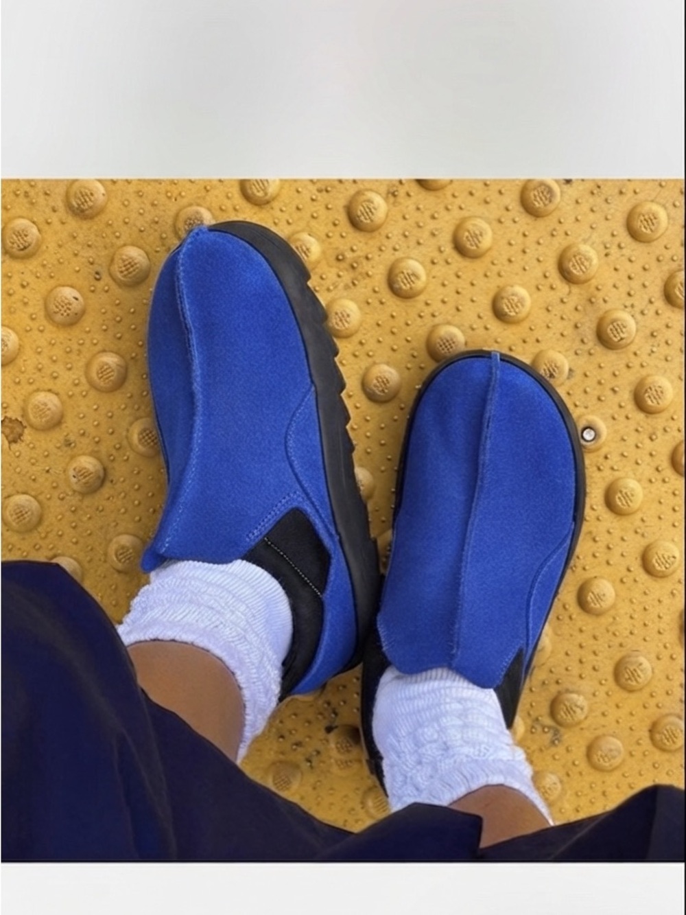 Beatnik "Court Blue" Reebok Men's Slip-On Casual Shoes in Blue Size 6